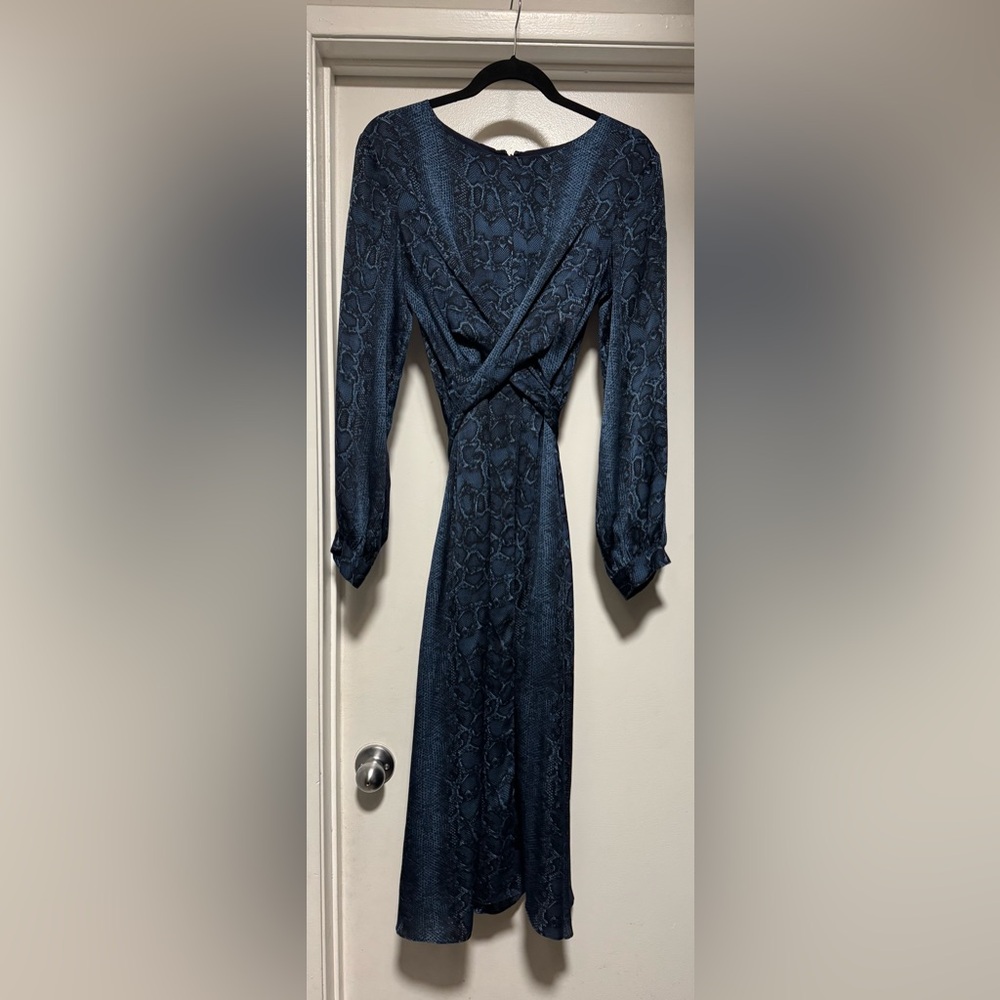 Bcbg Maxazria Pacific Blue Python Embossed Satin … - image 6